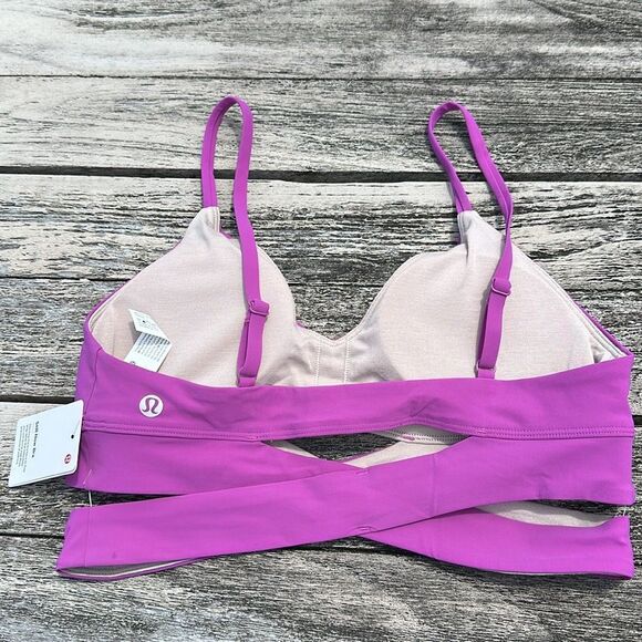 Lululemon Still Now Bra VIVID PLUM PURPLE SIZE 8 nwt - Picture 6 of 7